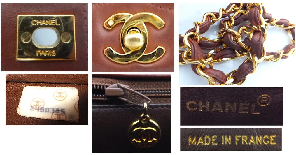 Authentic Chanel Vintage Whiskey XXL Maxi Jumbo