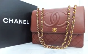 Authentic Chanel Vintage Whiskey XXL Maxi Jumbo