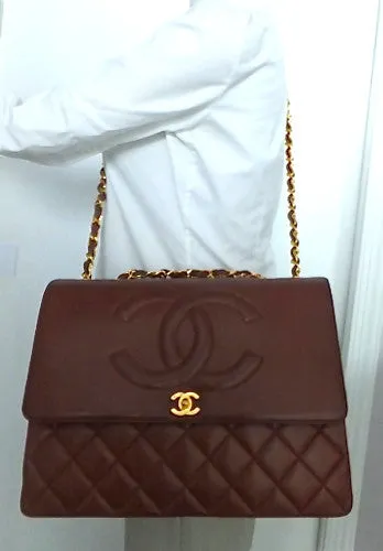 Authentic Chanel Vintage Whiskey XXL Maxi Jumbo