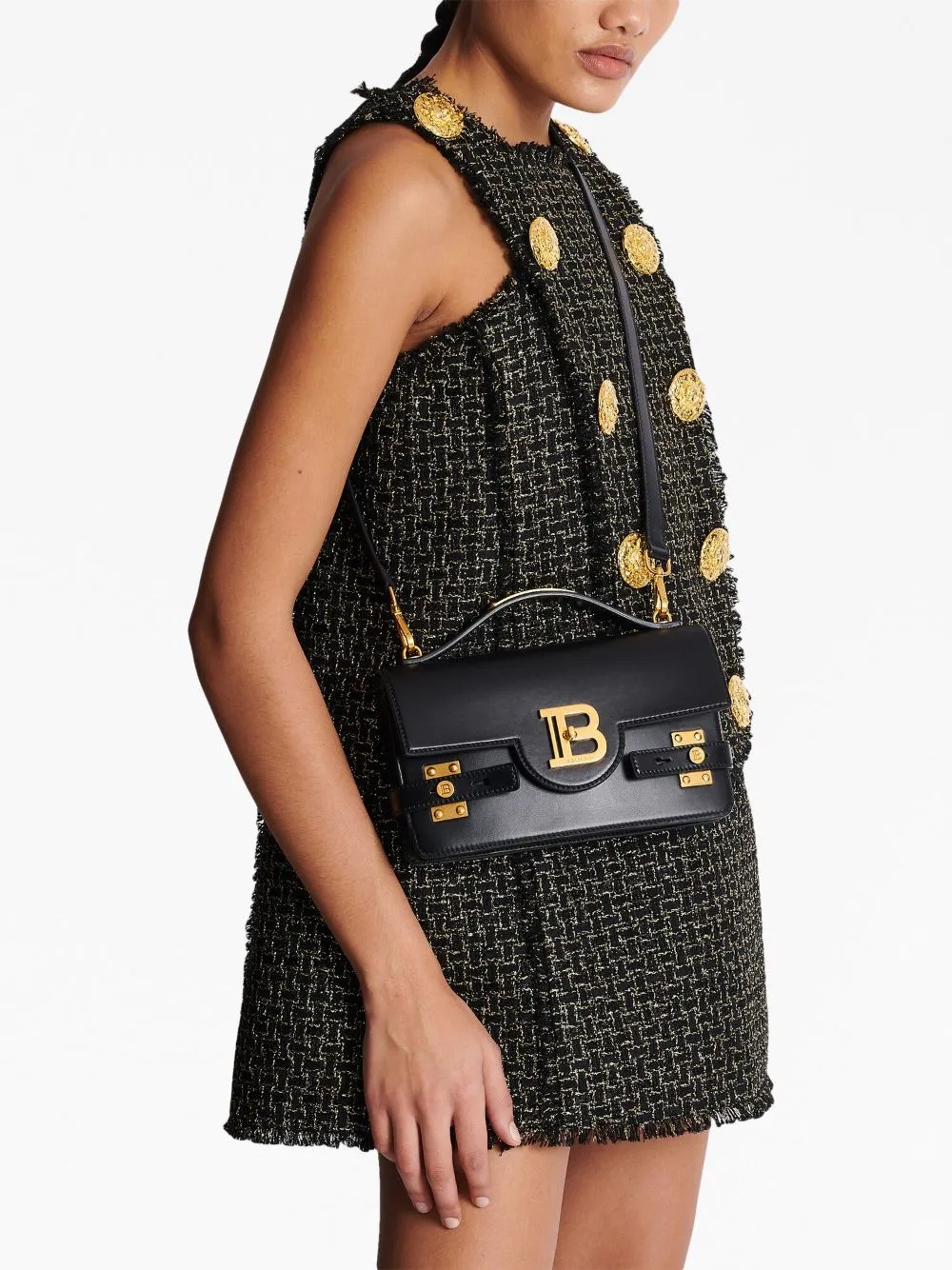 B-buzz leather shoulder bag