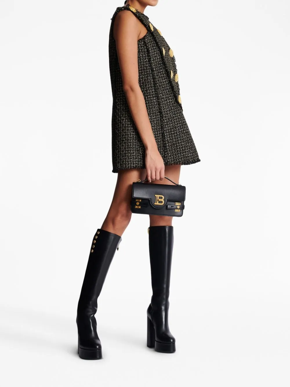 B-buzz leather shoulder bag