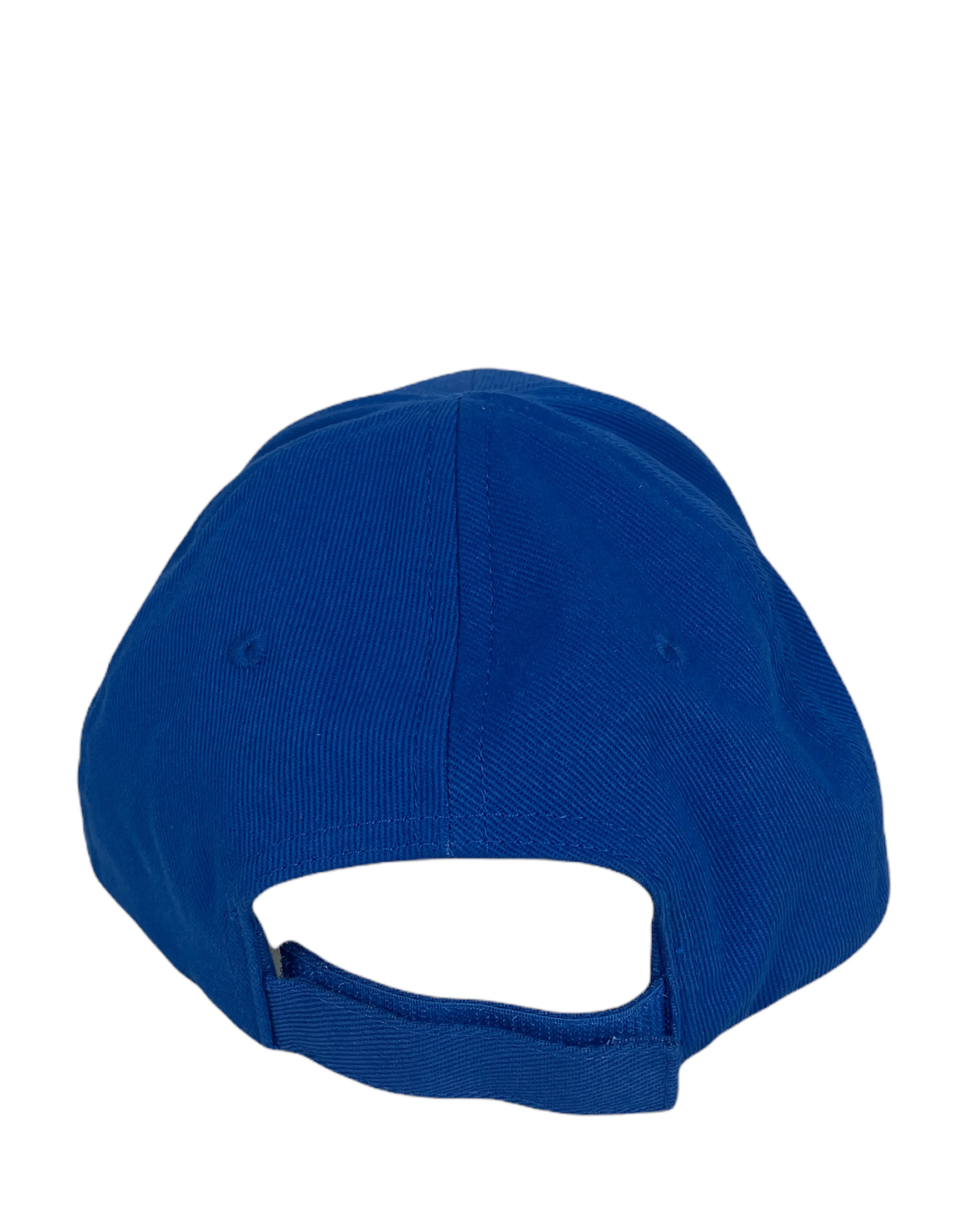 Balenciaga Blue Embroidered Logo Baseball Cap sz L