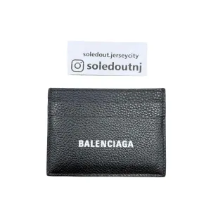 Balenciaga Card Holder "SMOOTH LEATHER" New Black Size OS