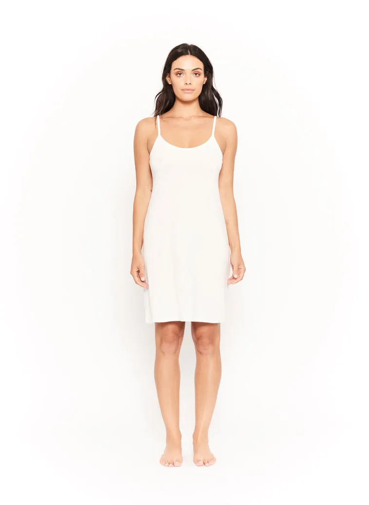 Bamboo Slip with Adjustable straps - Cream