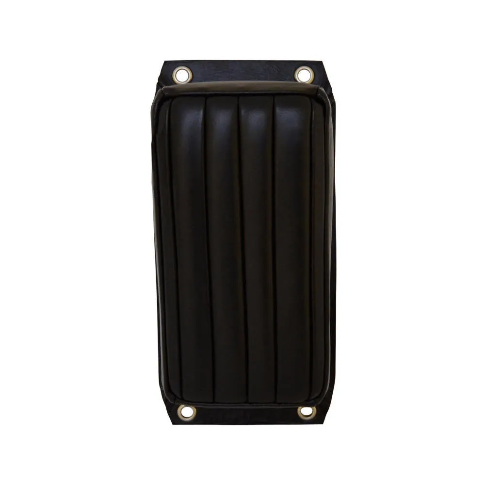 Bates Style Pillion Pad - Black Leather - Tuck N Roll