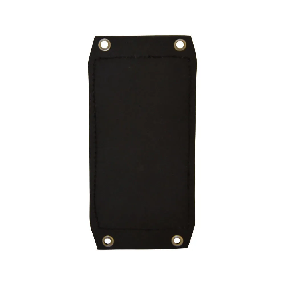 Bates Style Pillion Pad - Black Leather - Tuck N Roll