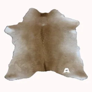 Beige  Calfskin Rug Size 3ft x 3ft - Premium Quality Cowhide Rug