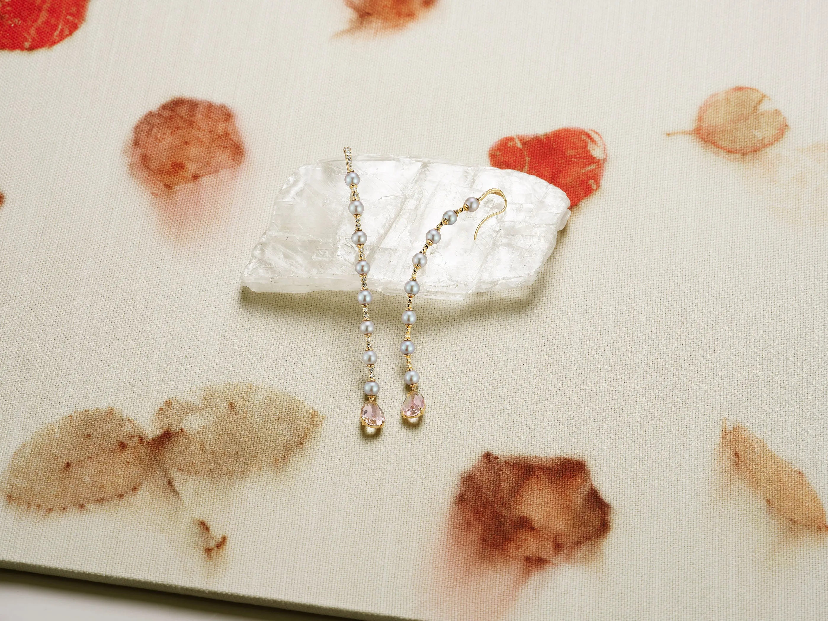 Bi-color Tourmaline Shoulder Duster Earrings