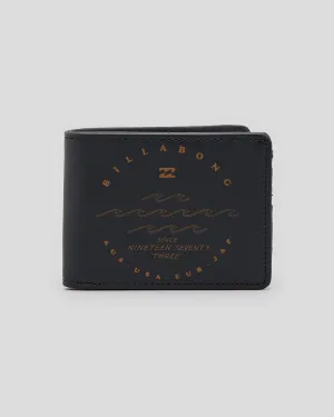 Billabong Range Wallet BLACK / TAN