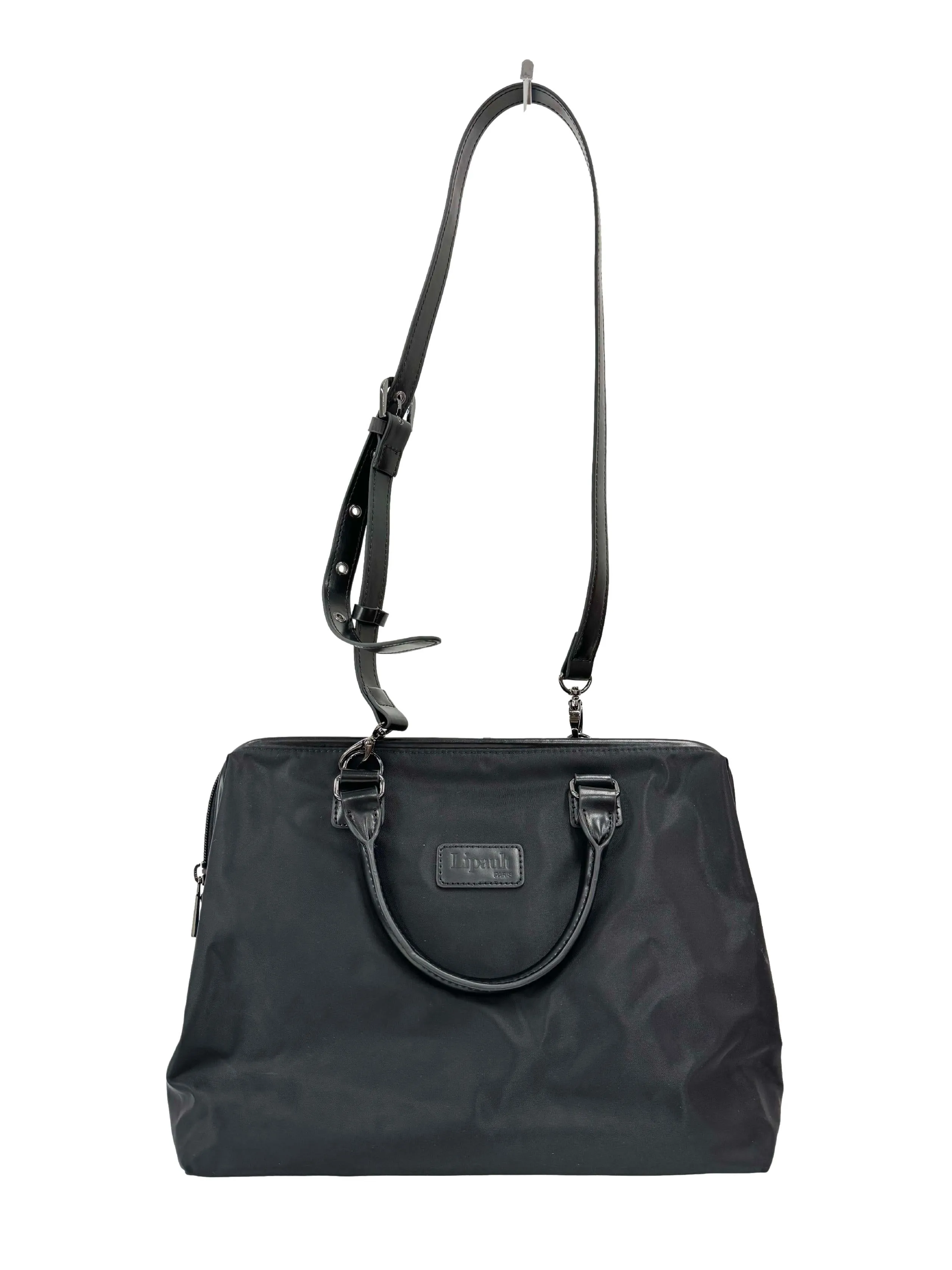 Black Lady Plume Medium Bowling Bag