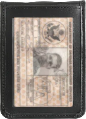 Black - Law Enforcement Neck ID Badge Holder