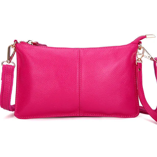 Black Leather Crossbody Bag