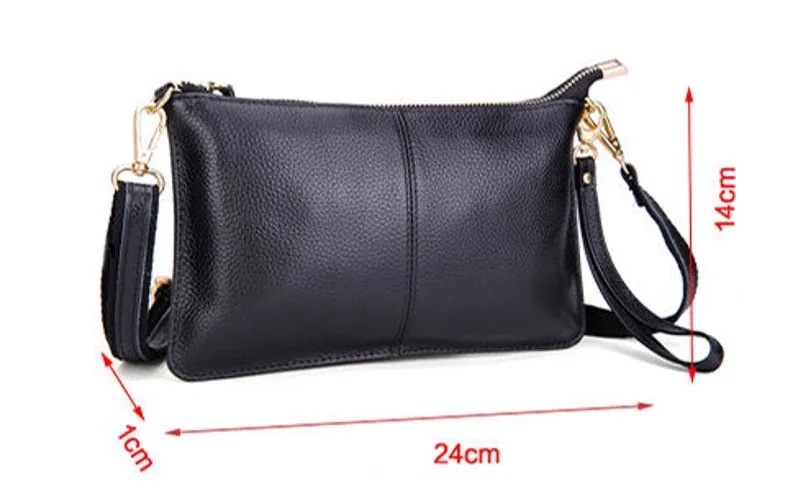 Black Leather Crossbody Bag