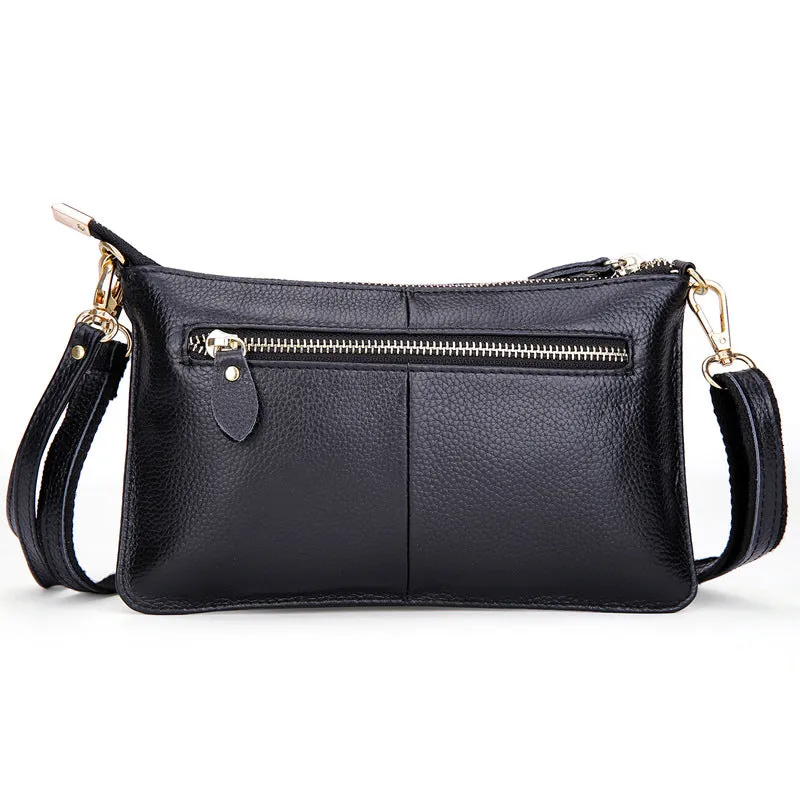 Black Leather Crossbody Bag