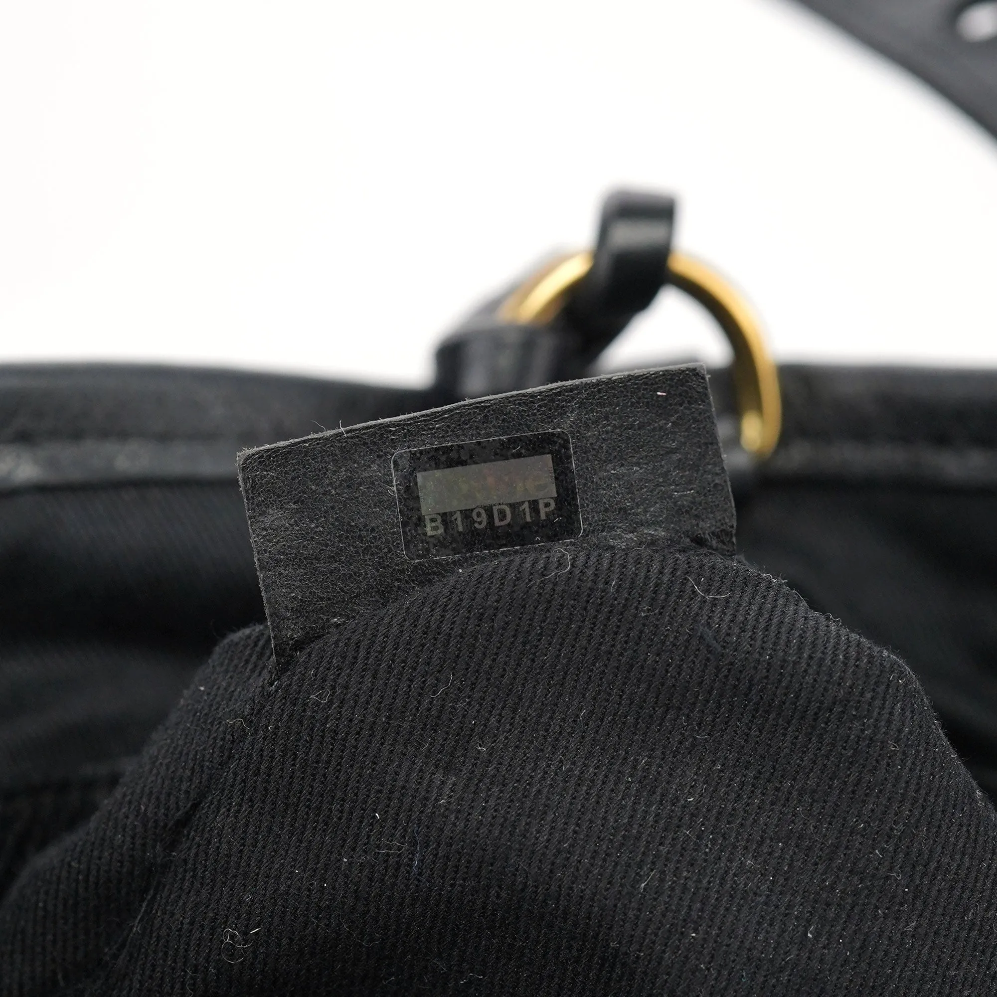 Black Leather Ellen Zippered Tote Bag