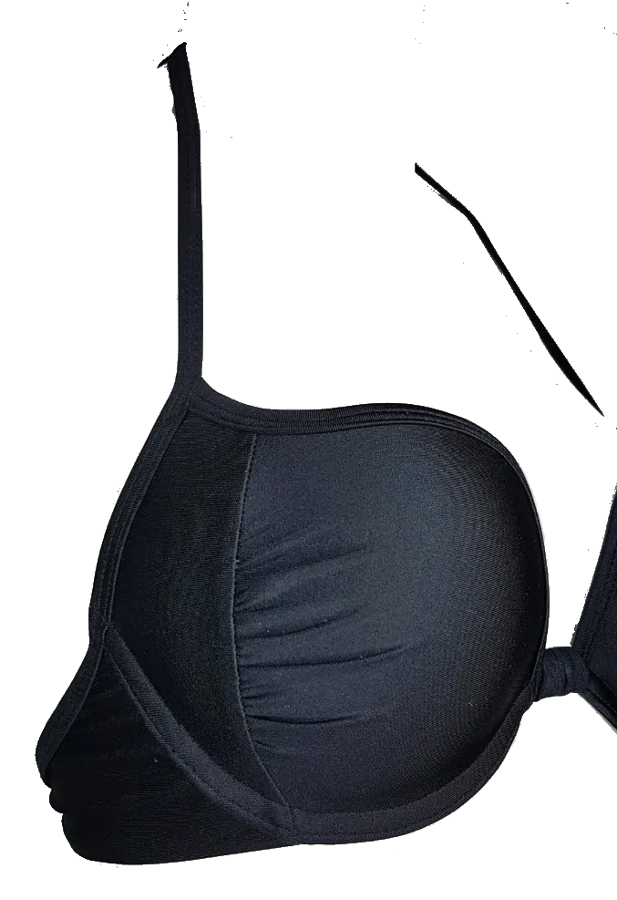 Black Push-Up Bikini Bra