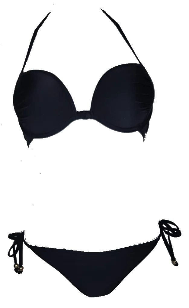 Black Push-Up Bikini Bra