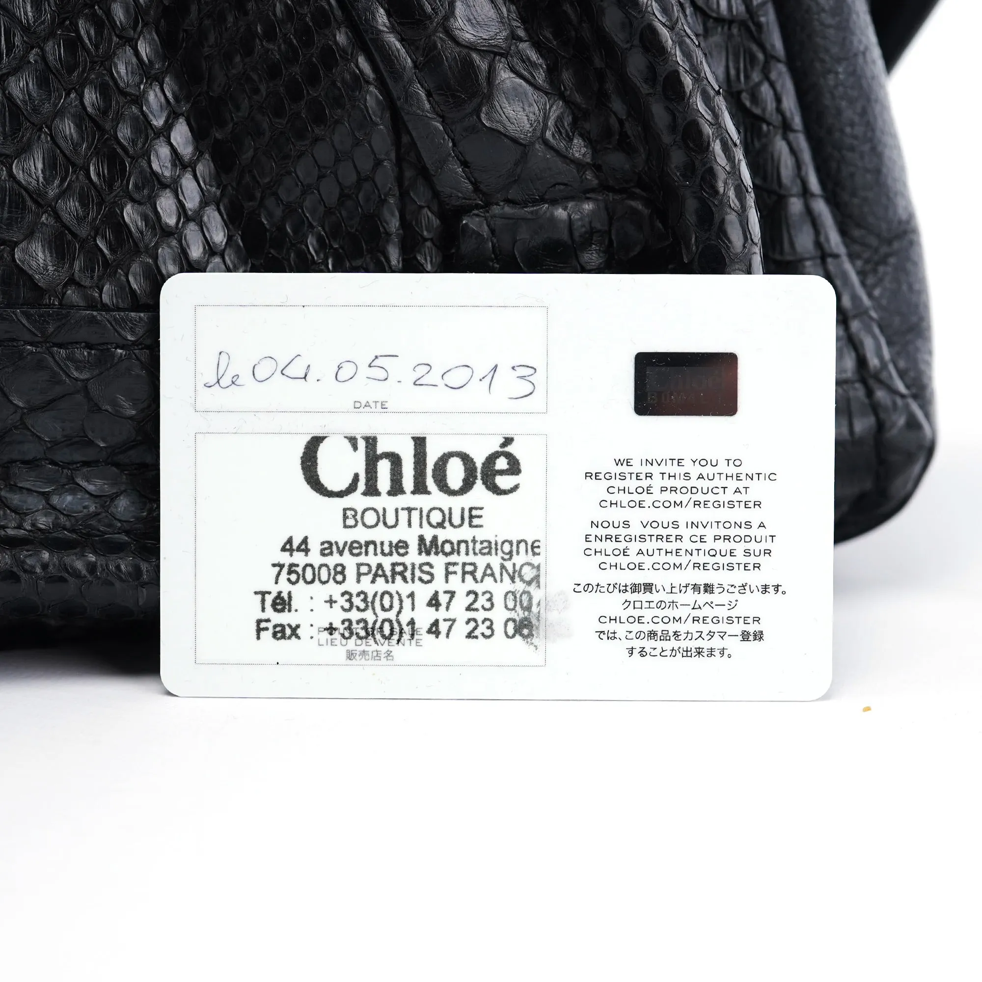 Black Python Paraty 2-Way Shoulder Bag