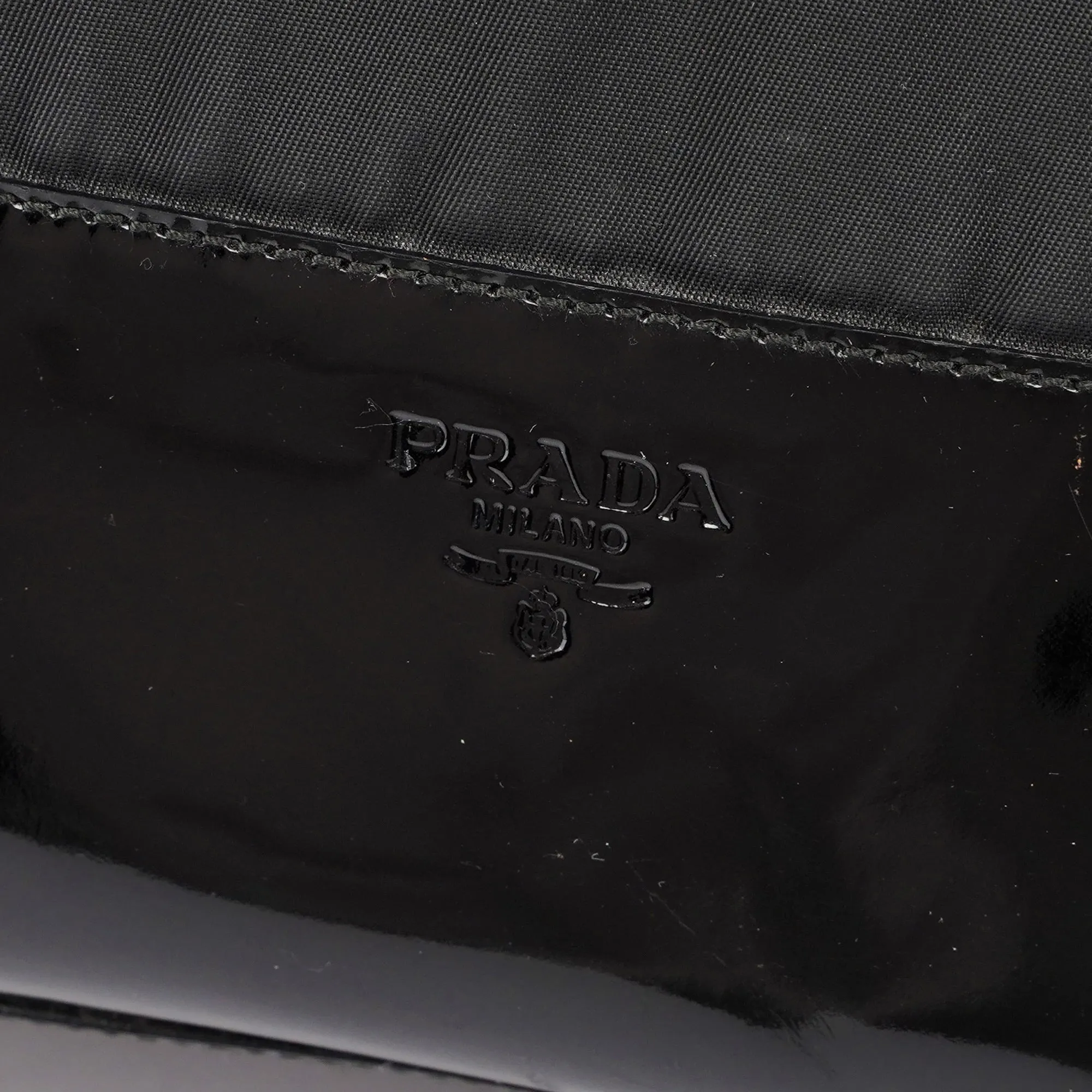 Black Tessuto Spazzolato Tote Bag