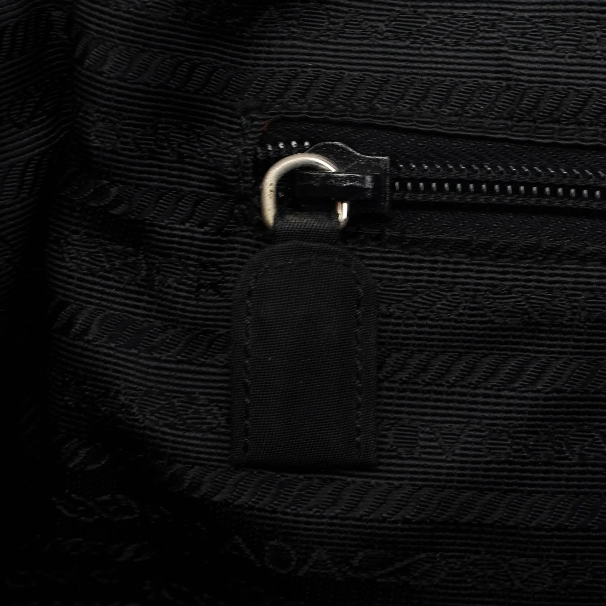 Black Tessuto Spazzolato Tote Bag