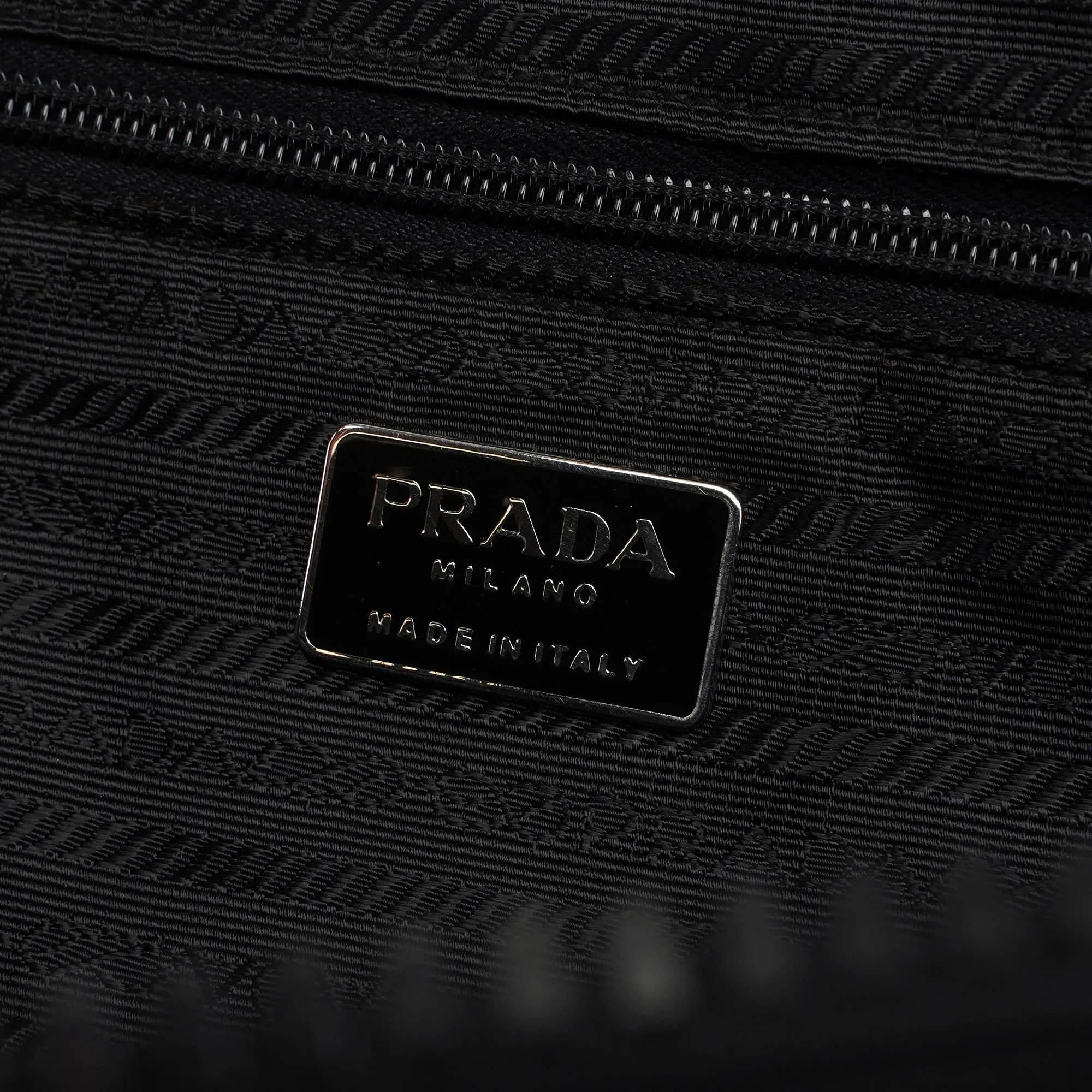 Black Tessuto Spazzolato Tote Bag