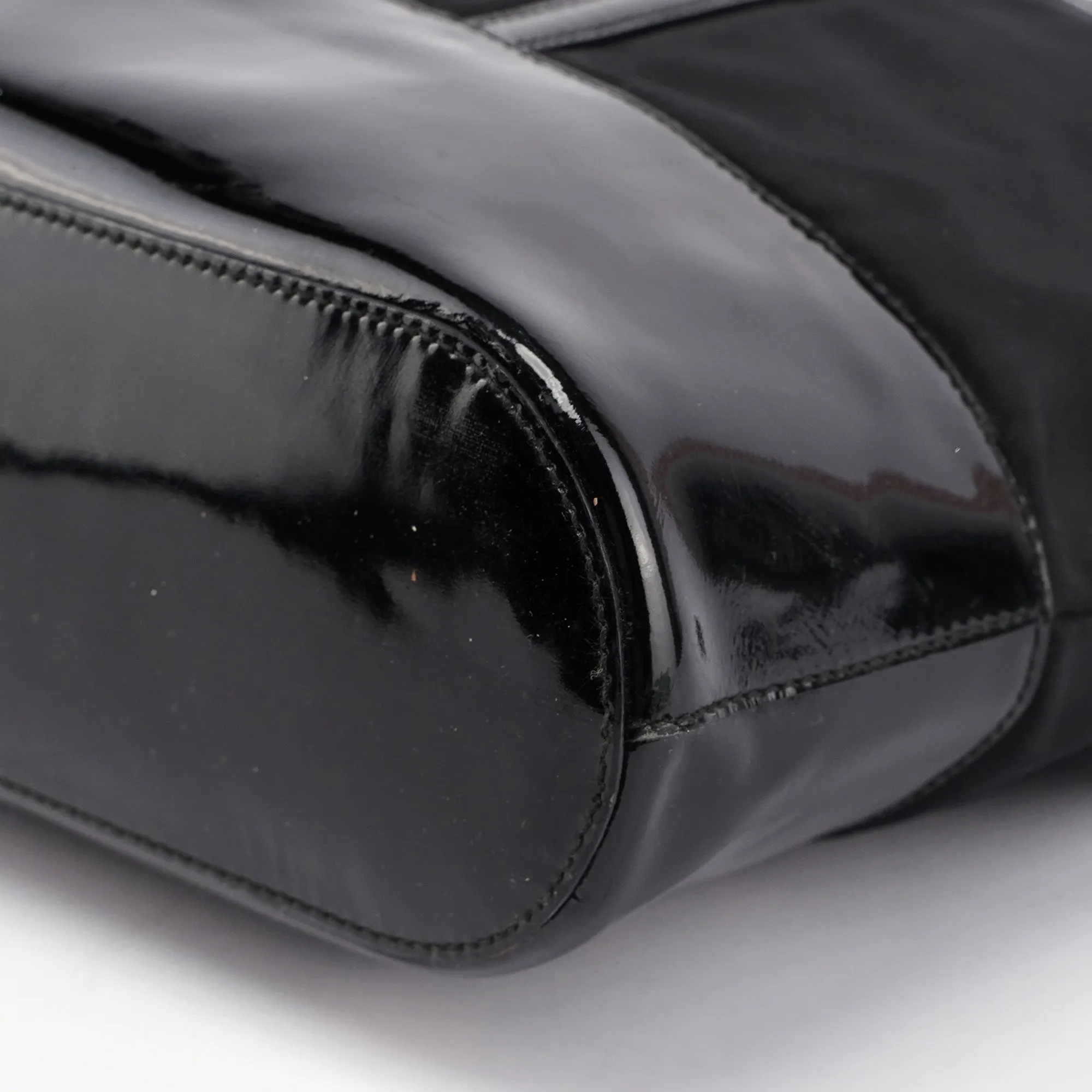 Black Tessuto Spazzolato Tote Bag