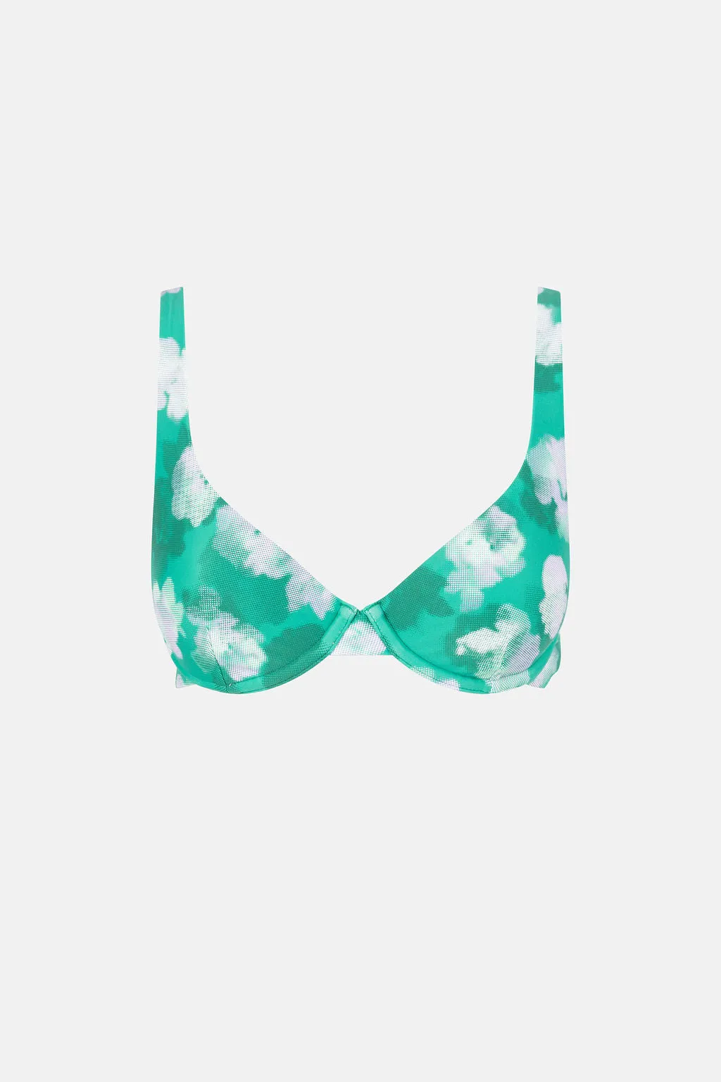 BONITA FLORAL UNDERWIRE TOP - GREEN