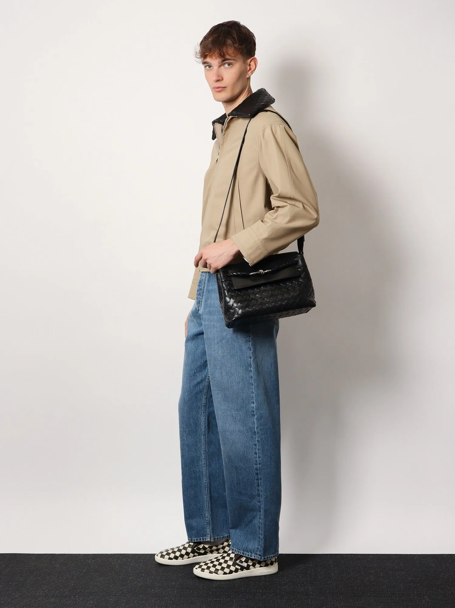 Bottega Veneta Andiamo Messenger Leather Bag