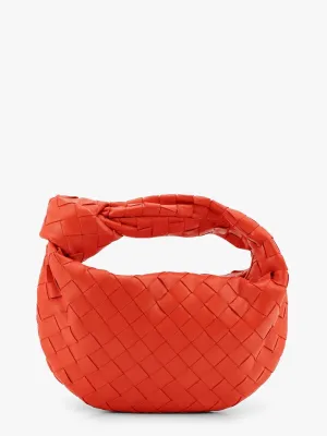 Bottega Veneta Mini Jodie Leather Handbag With Intrecciato Motif