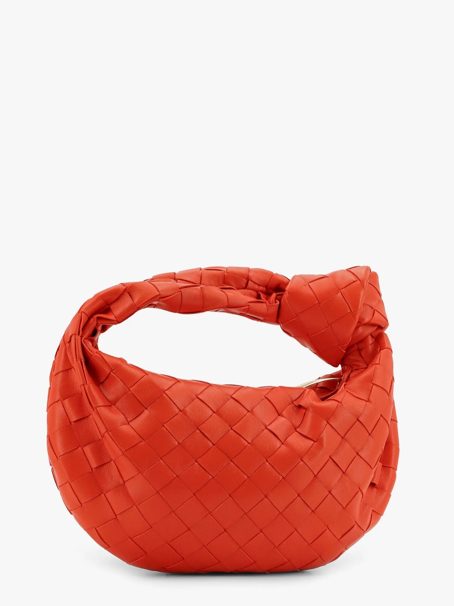 Bottega Veneta Mini Jodie Leather Handbag With Intrecciato Motif