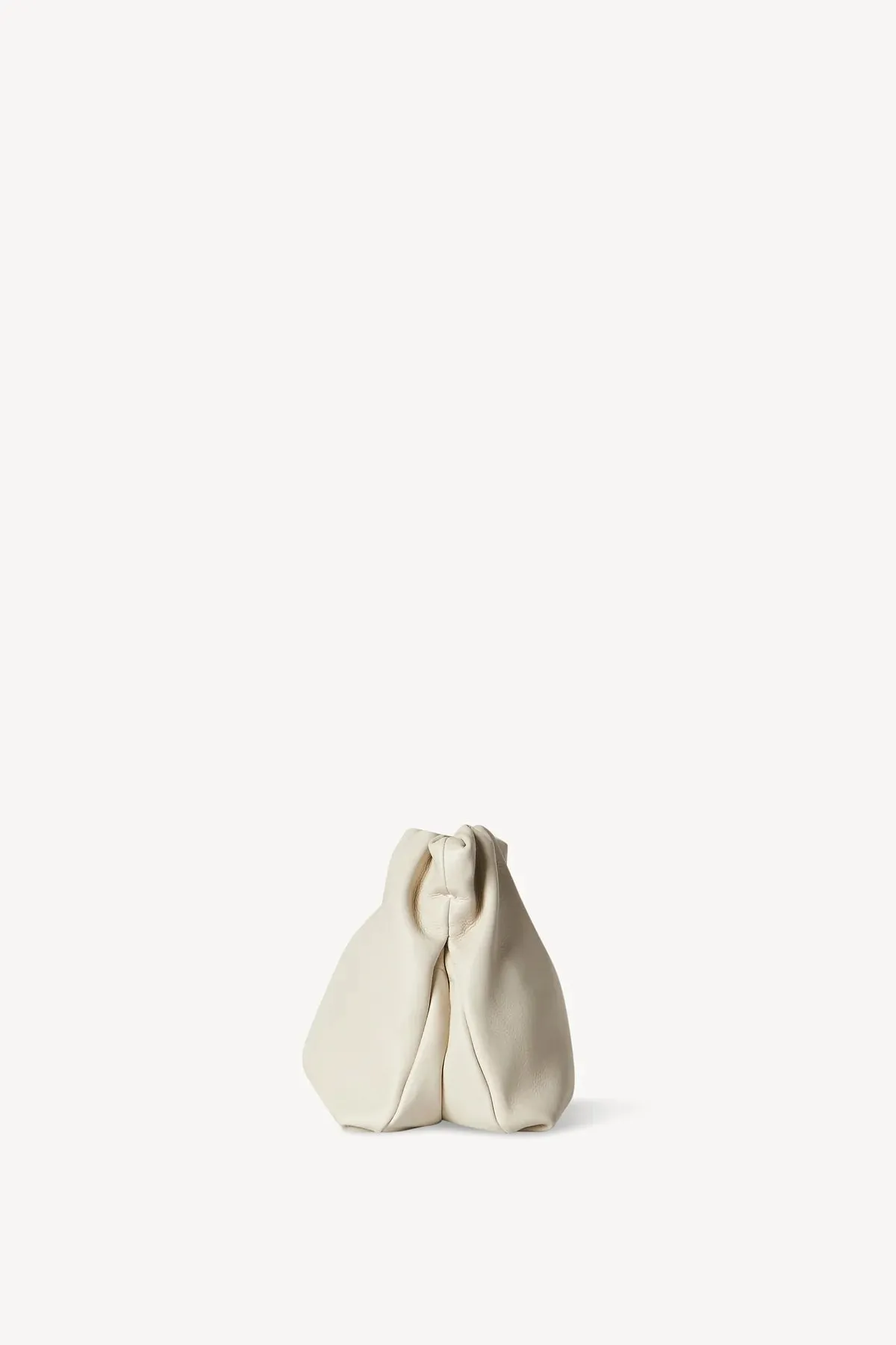 Bourse Clutch Bag in Leather - Ivory