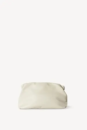 Bourse Clutch Bag in Leather - Ivory