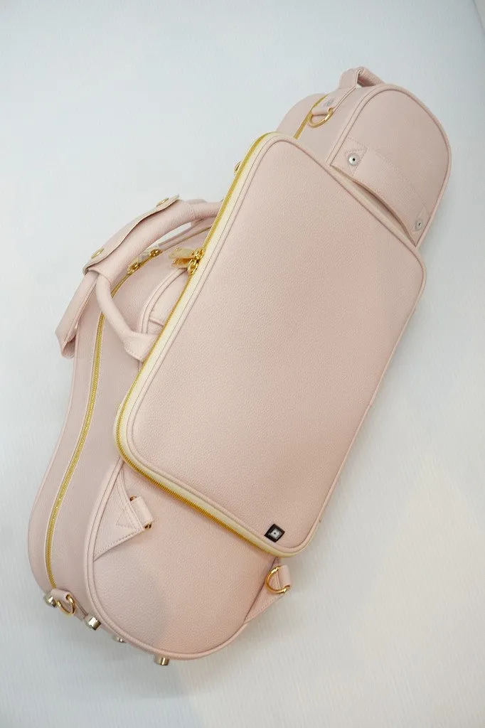 BROPRO Wooden Curved Alto saxophone case  LavenderBlush - Royal Style - W700CTLLB