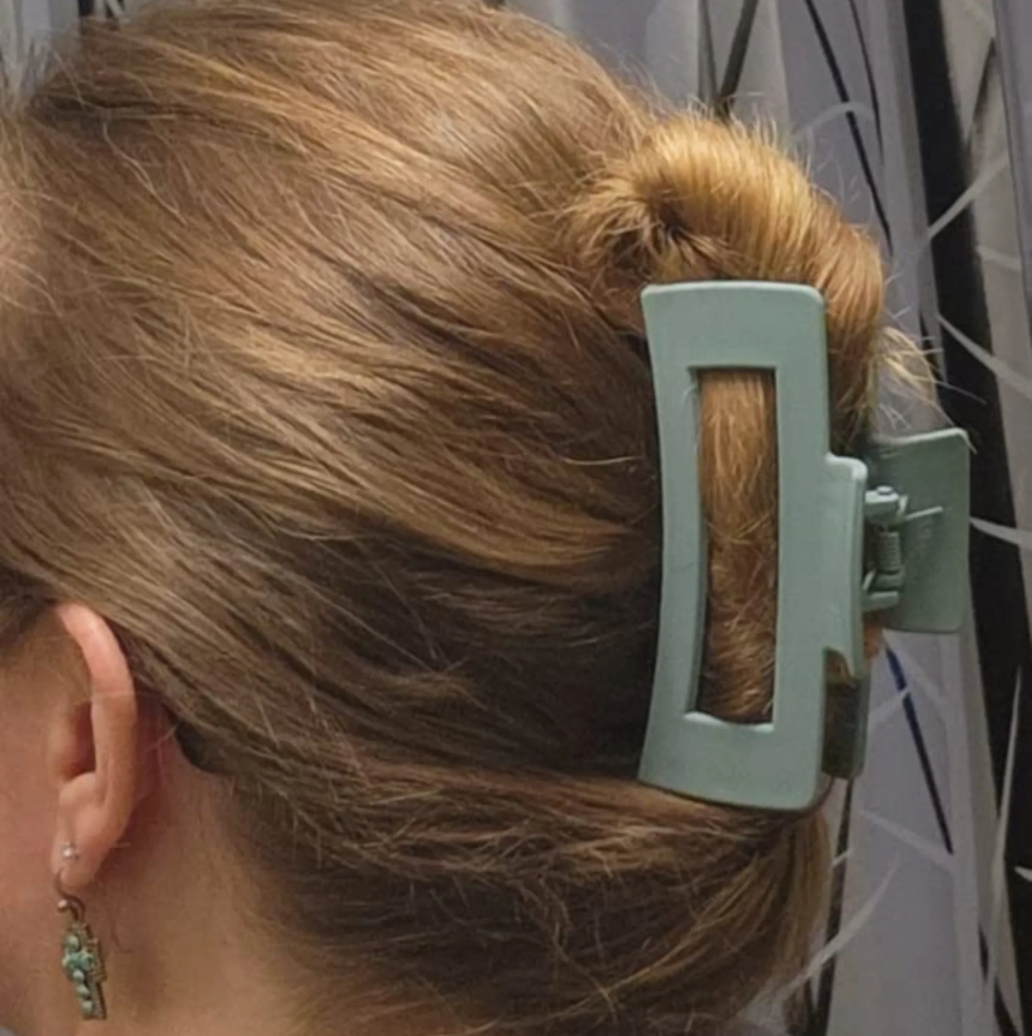 Brown Box Hair Claw Clip