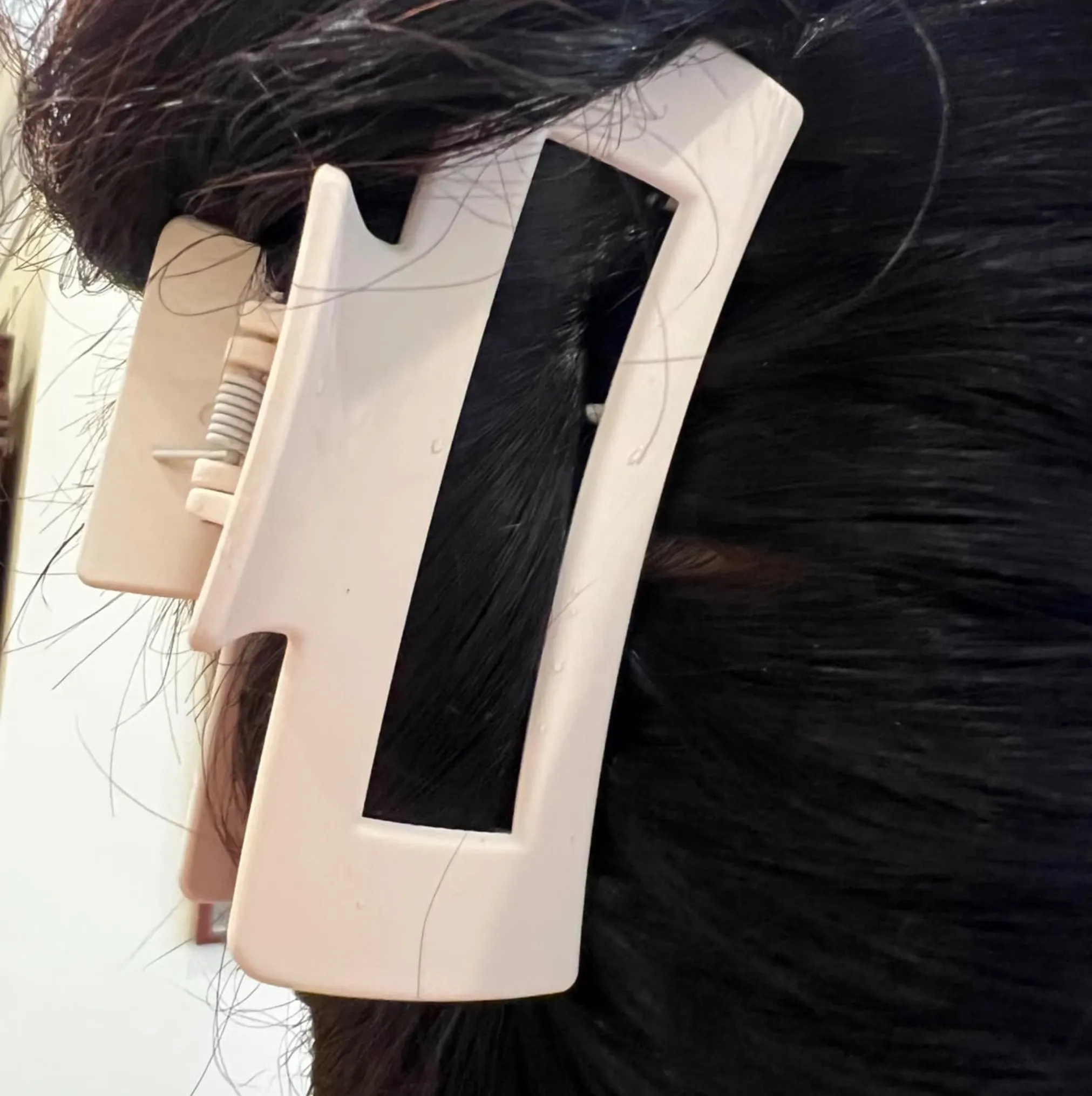 Brown Box Hair Claw Clip