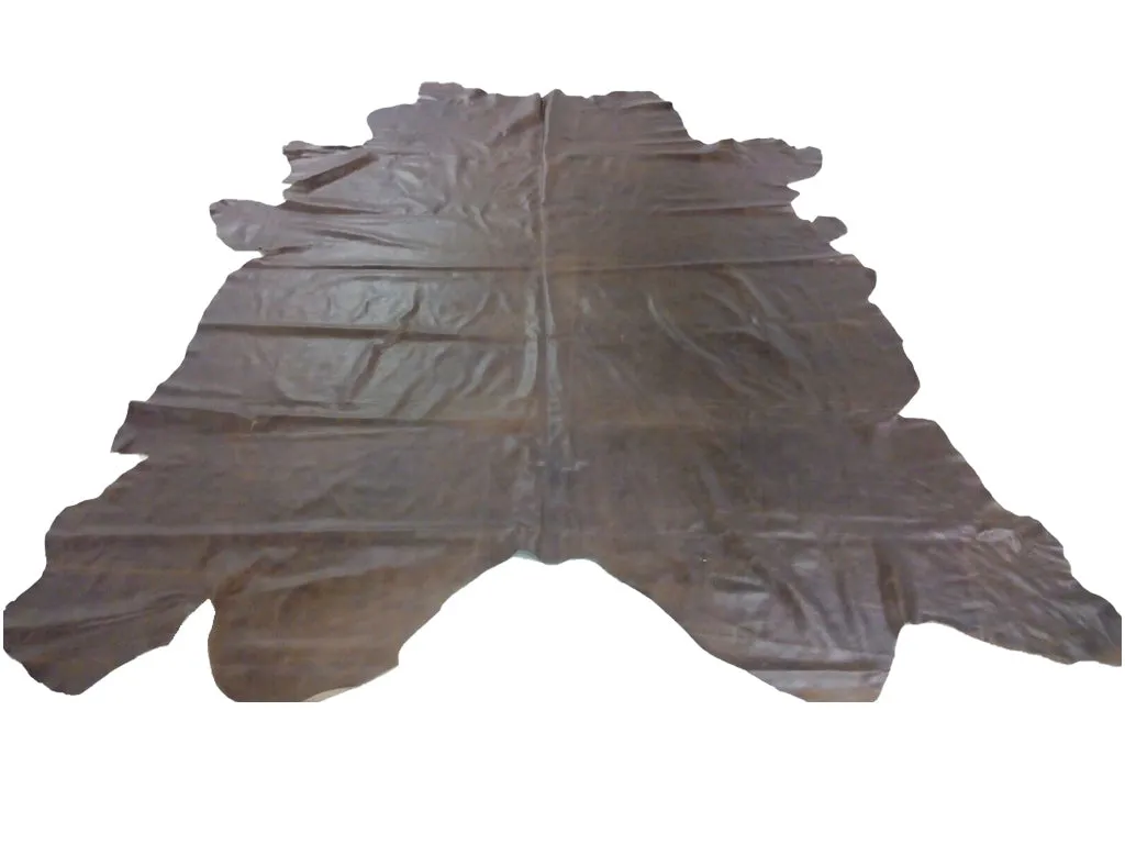 BROWN DISTRESSED COWHIDE LEATHER-  2.5 oz - 3 oz (1.0 to 1.2mm)