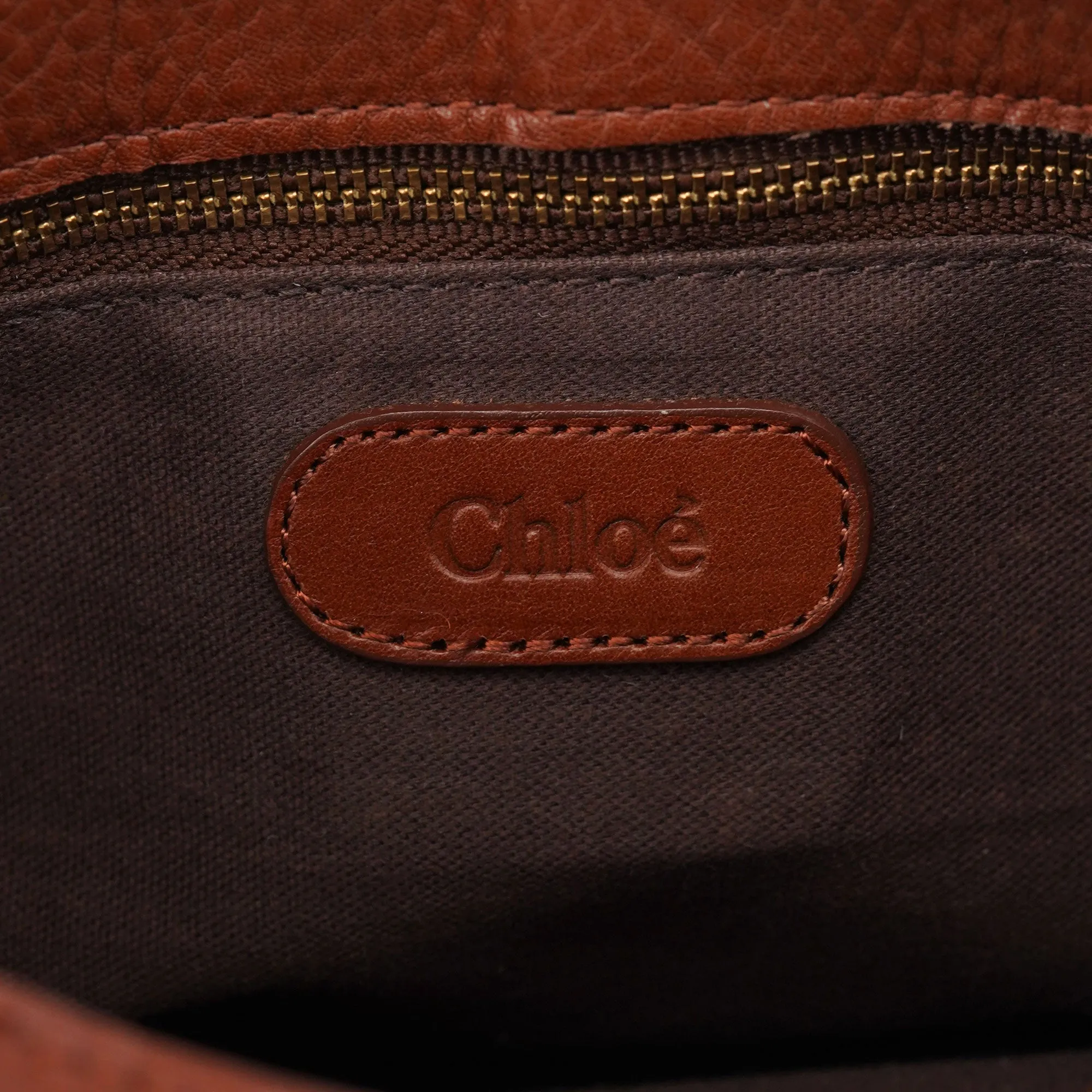 Brown Leather Hobo Shoulder Bag