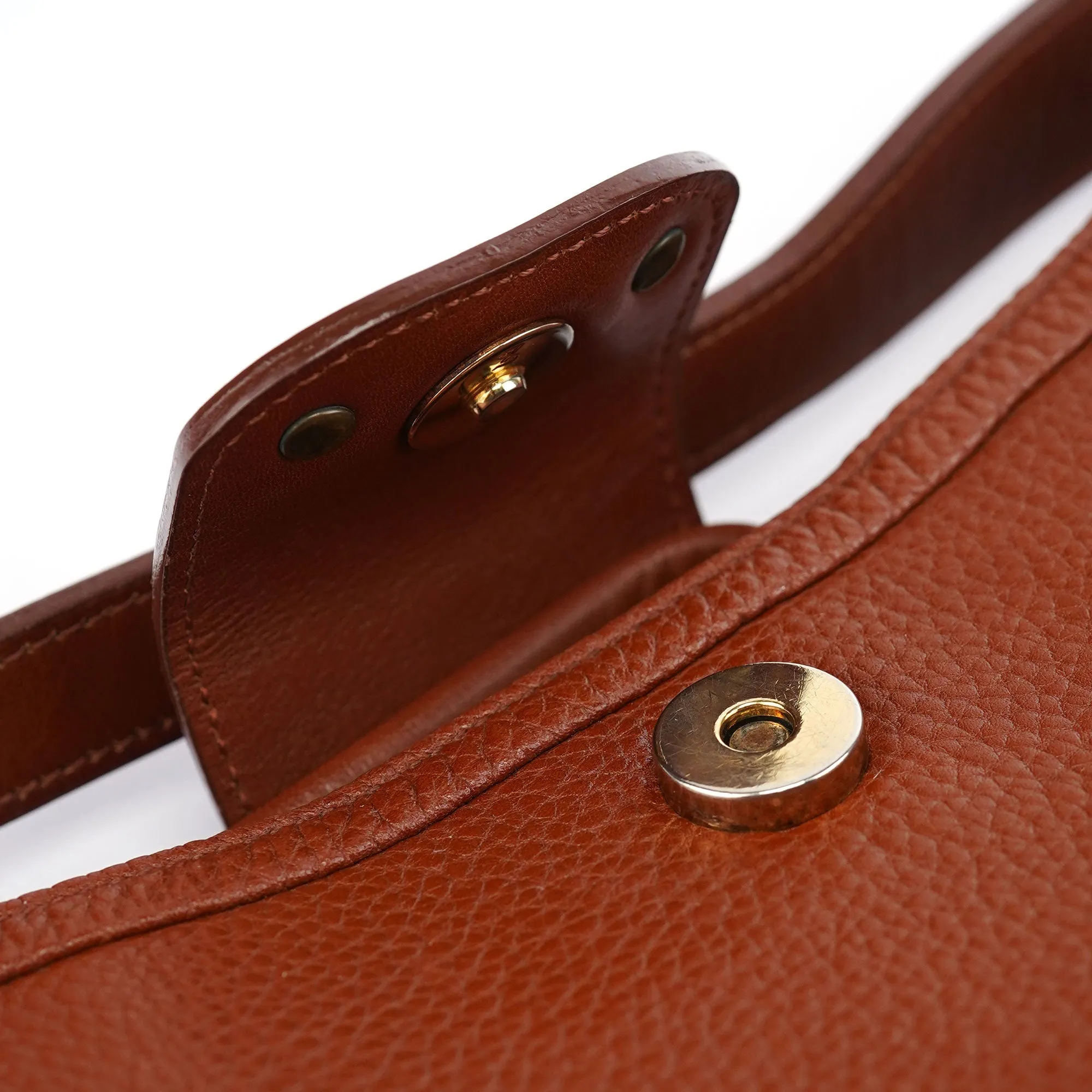 Brown Leather Hobo Shoulder Bag