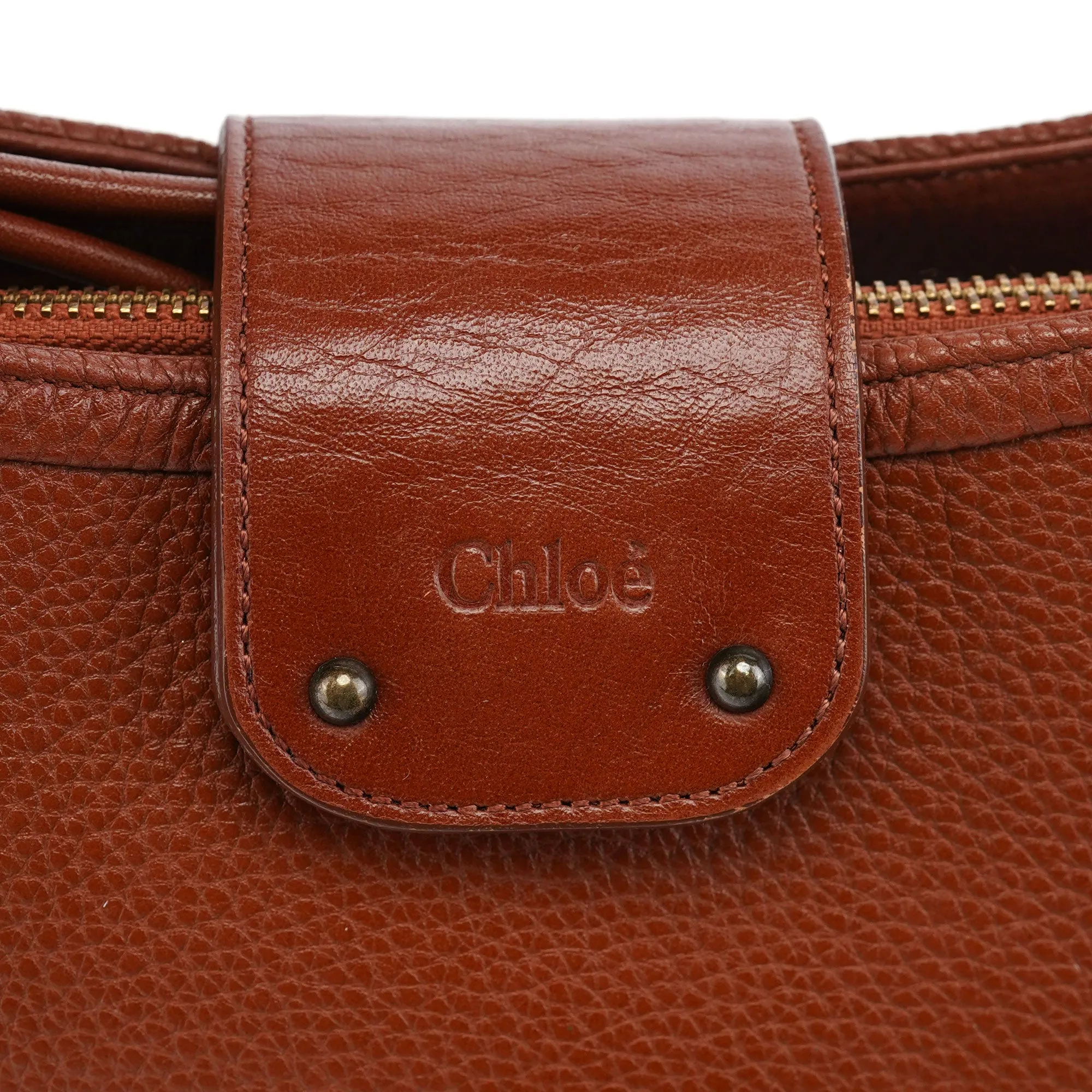 Brown Leather Hobo Shoulder Bag