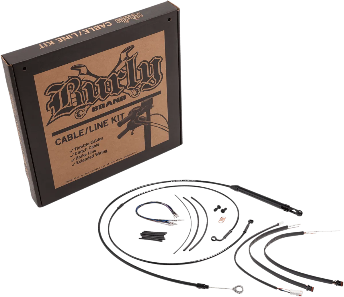 Burly Brand B30-1245 Handlebar Cable/Line Install Kits - Stainless Steel