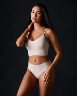 Cabana Cotton Seamless Crop Cami Bralette