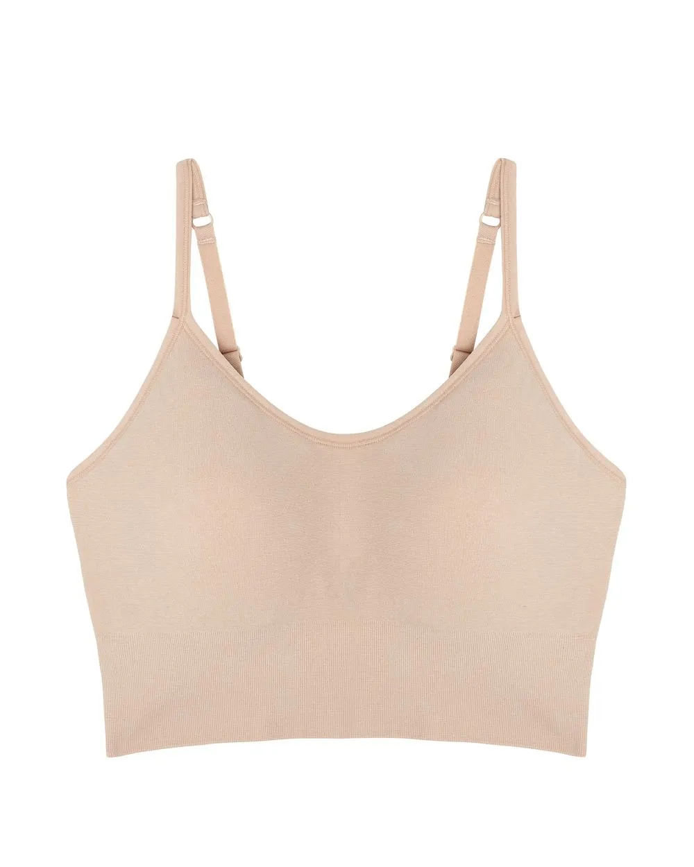 Cabana Cotton Seamless Crop Cami Bralette