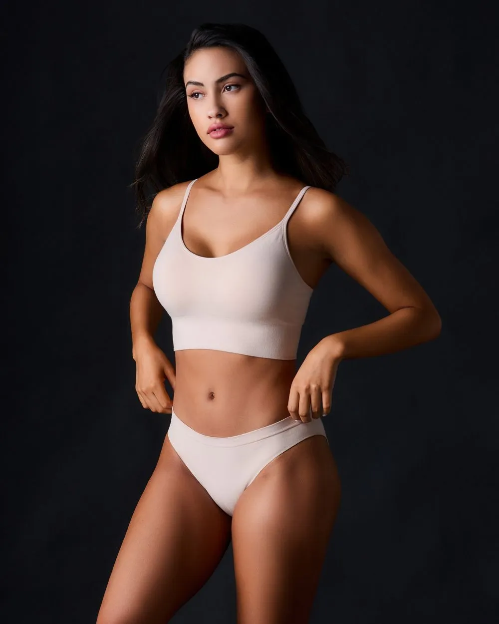 Cabana Cotton Seamless Crop Cami Bralette