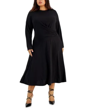 Calvin Klein Women's Plus Size Side-Gathered Dress W2GDX800