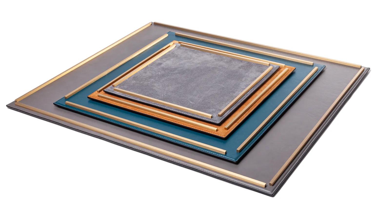 Campo Leather Tray by Giobagnara - Large Rectangle