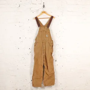 Carhartt Full Length Dungarees - Brown - M