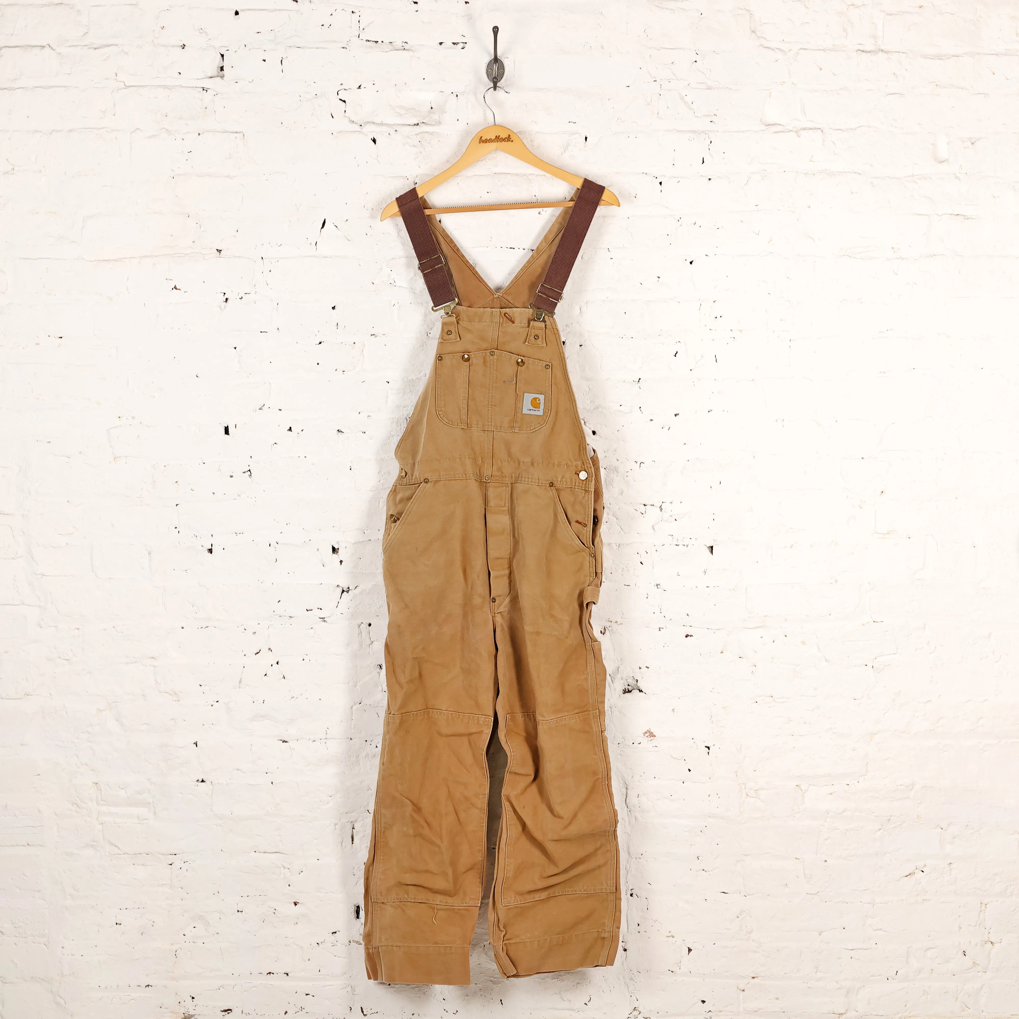 Carhartt Full Length Dungarees - Brown - M