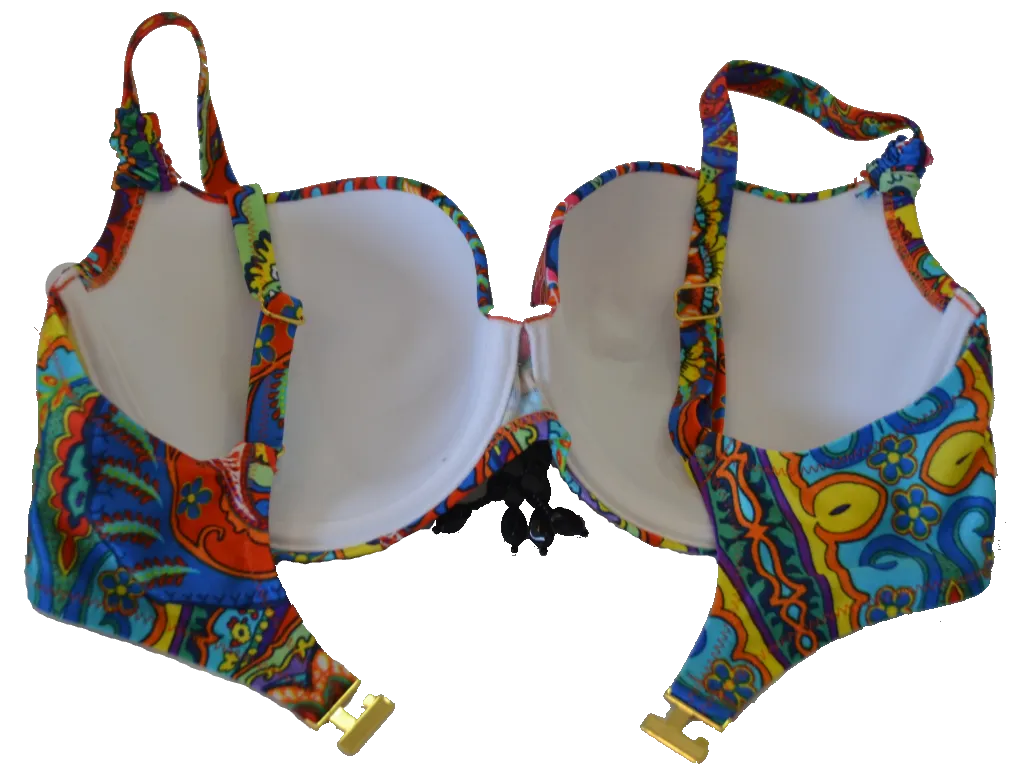Carnaval print deep cup Bikini Bra
