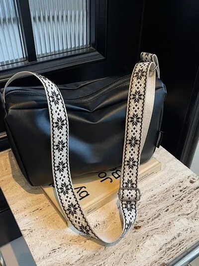 Carry The Day PU Leather Adjustable Strap Crossbody Bag (4 Colors)