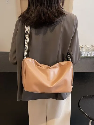 Carry The Day PU Leather Adjustable Strap Crossbody Bag (4 Colors)
